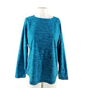 NWT Karen Scott Sports Fleece Hiking Sweatshirt SMALL(4-6) Teal Pullover